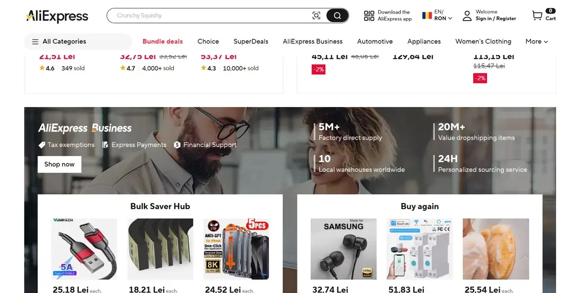 AliExpress, amendat cu 550.000 de euro de Comisia Europeană