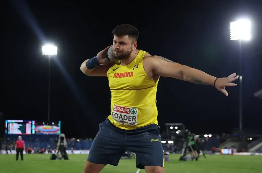 Aruncătorul de greutate Rareș Toader a ocupat locul 5 la CE de atletism
