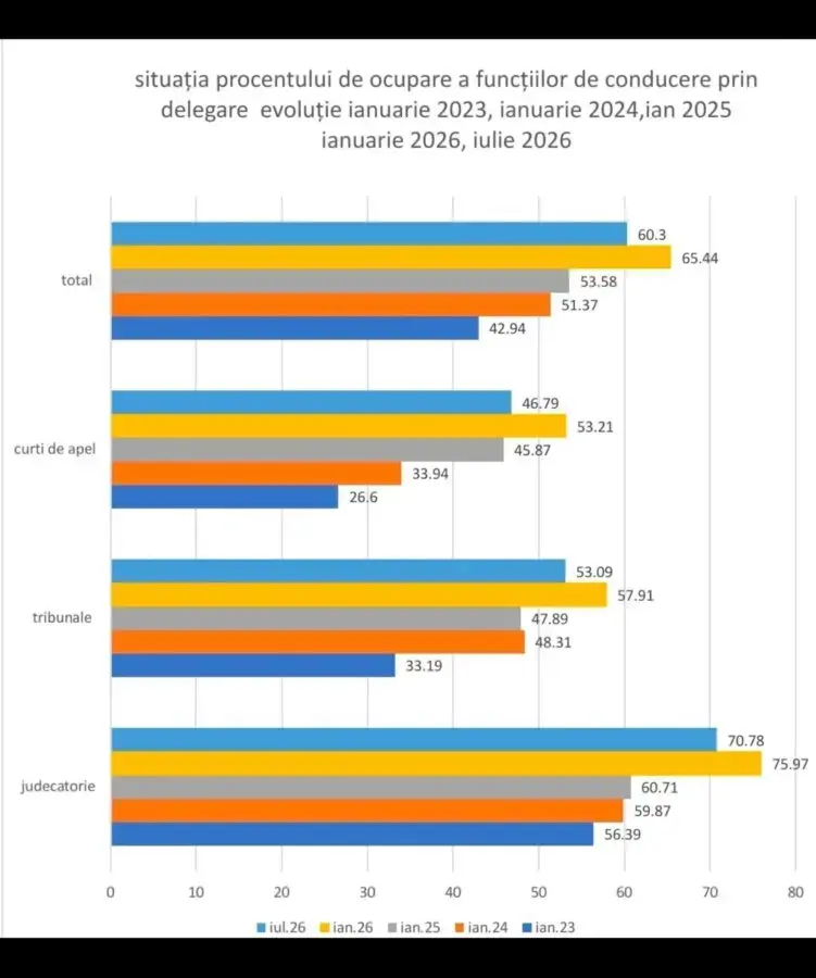 Delegările, regulă în instanțe. Judecătoarea Milu cere reformarea numirilor