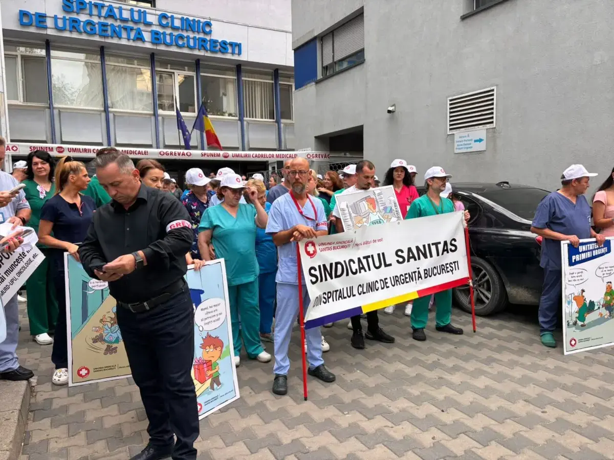 Greva generală a început în peste 400 de spitale din țară