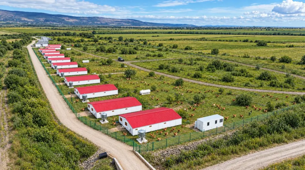 Carmistin deschide noua fermă de pui bio la Săhăteni