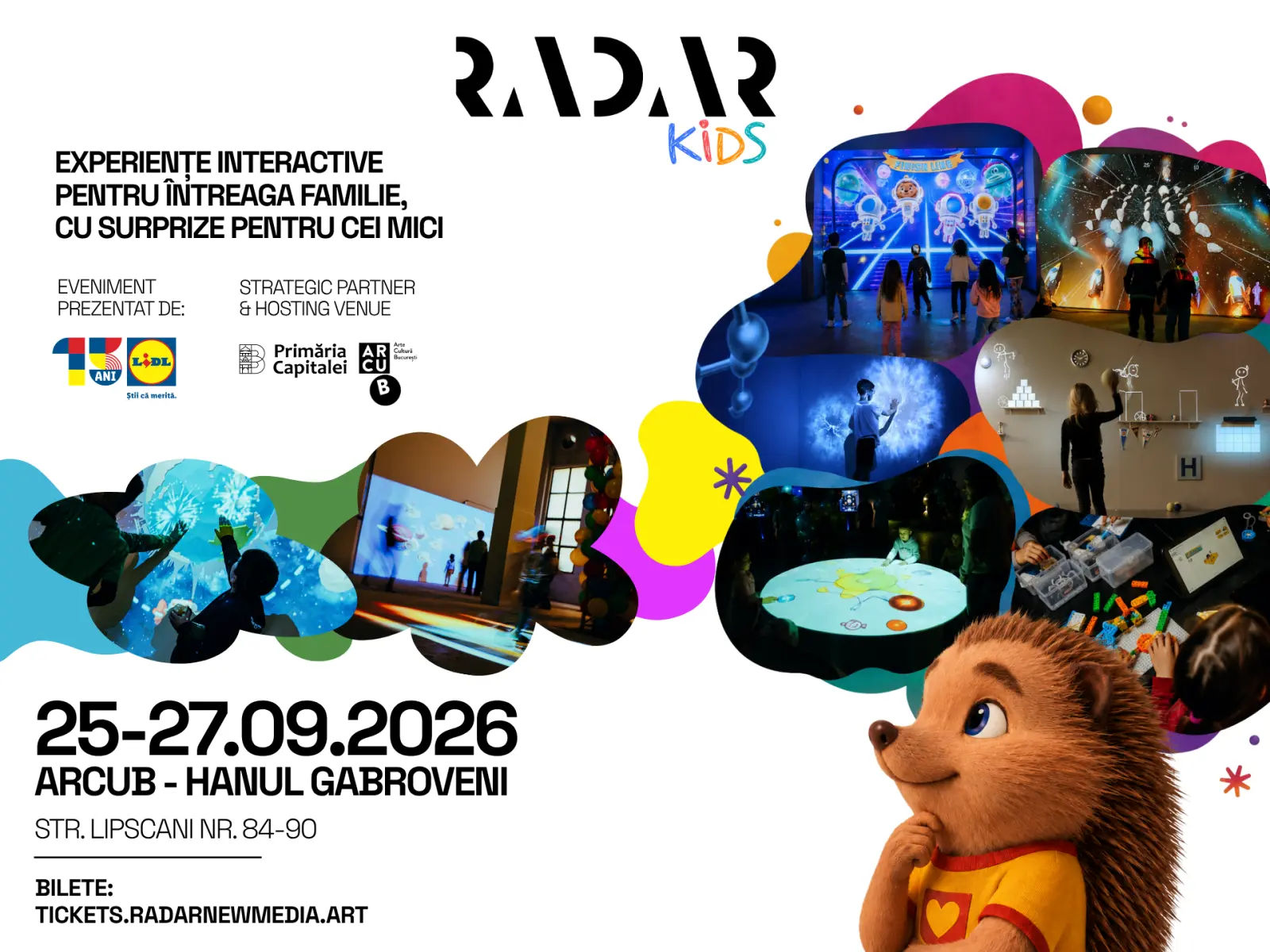 RADAR Copii 2026: 14 instalări interactiv și ateliere de robotică pentru copii în București