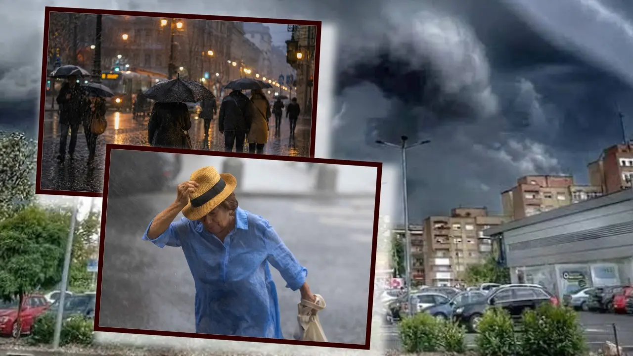 Vremea se răcește brusc în București: temperaturi de 7 grade, ploi și vânt puternic