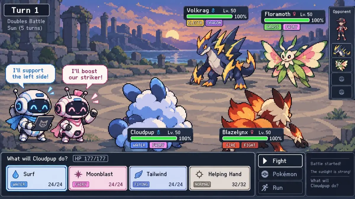 AI-ul joacă Pokémon: Cum negociază roboții strategia în dueluri 2 la 2