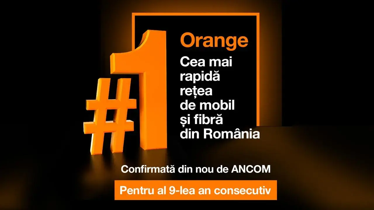Orange rămâne liderul vitezei în România pentru al nouălea an consecutiv