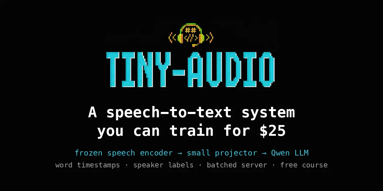 Tiny Audio: transcriere vocală de top pentru doar 25 de dolari