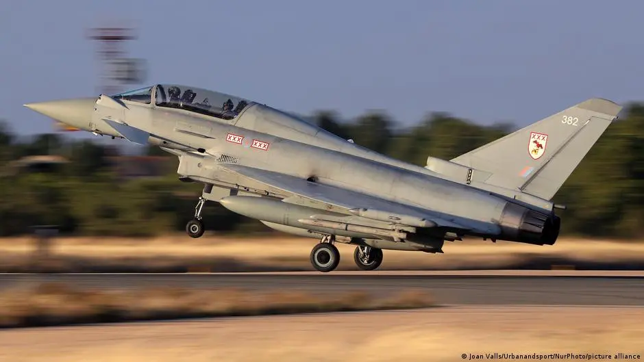 Typhoon-uri britanice în Arabia Saudită: scut anti-drone împotriva houthiștilor